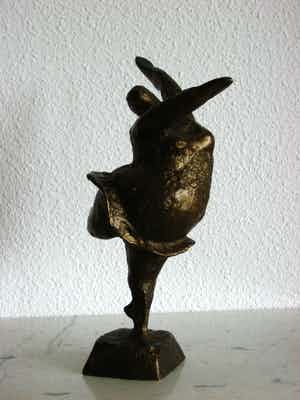 Brons (Onbekend) - Dikke ballerina. verkocht voor € 125!
