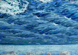 Auke Anne Tadema - Krijttekening: Zomers landschap vendu pour 35€ !