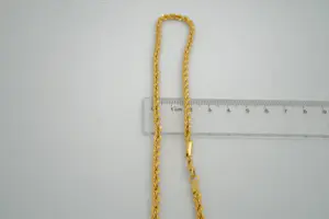 17 - Zo goed als nieuw 20 Krt geel-gouden "koord" collier - klein model (42cm) kopen? Bied vanaf 625!