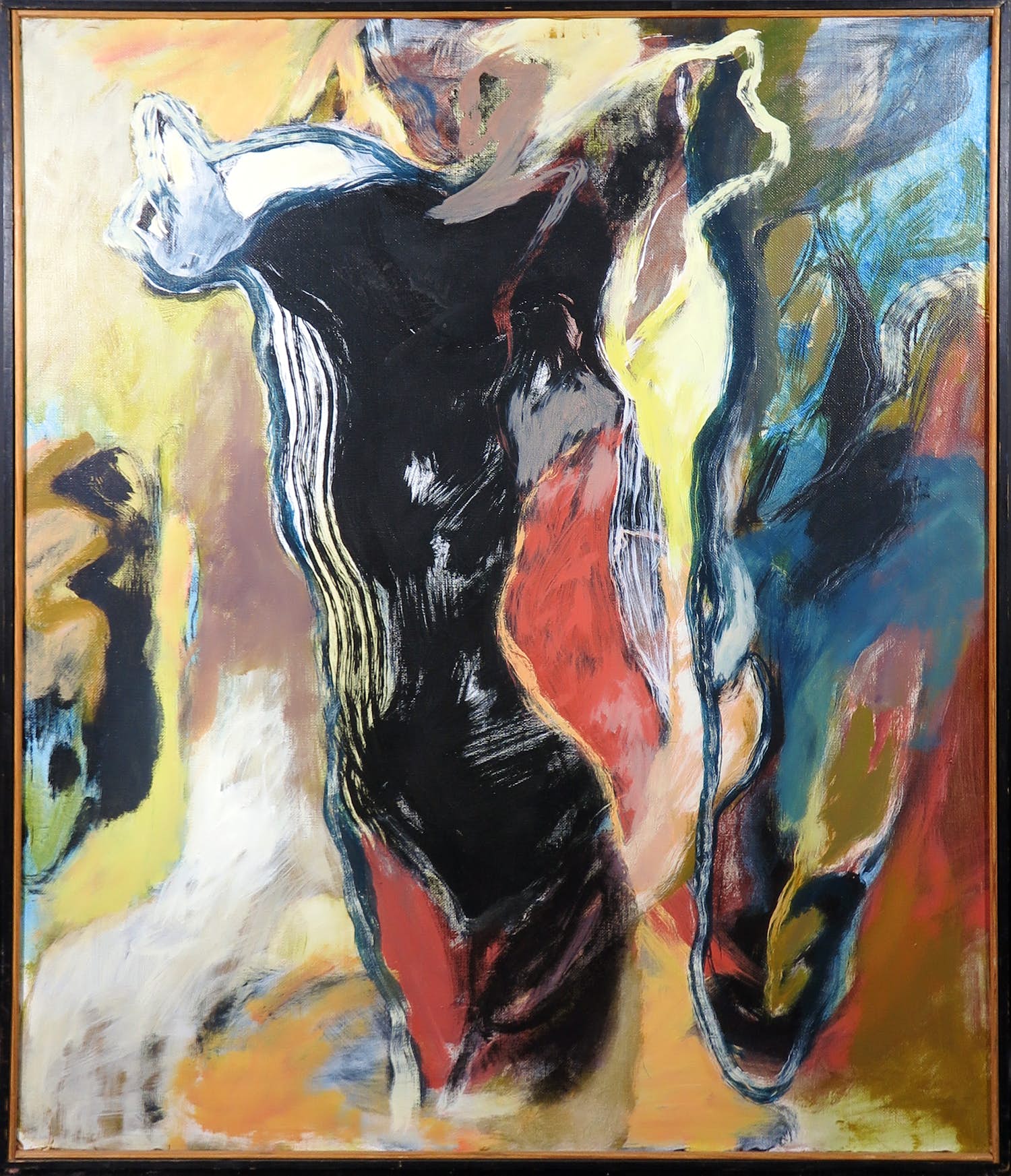 Bert Braam - Acryl op doek, Andes Africa - Ingelijst verkocht voor € 80!