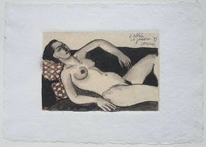 Corneille - "Valérie" - Aquarel en chinese inkt (Ingelijst) kopen? Bied vanaf 1590!