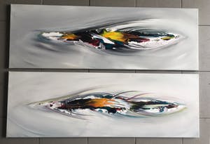 Gena Genadyj - Abstract Twee Luik kopen? Bied vanaf 200!