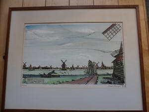 Lense Elzinga - Kleuren Ets, Krommenie anno 1795. kopen? Bied vanaf 35!