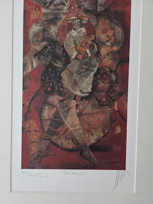 Astrid Engels - Geliefden. Art print. Gesigneerd. kopen? Bied vanaf 69!