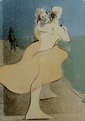 Ronald Tolman - dansende vrouw met kind - 1989 kopen? Bied vanaf 90!