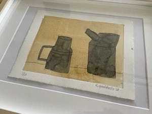 Klaas Gubbels - met aquarel ingekleurde ets - 3 kopen? Bied vanaf 269!