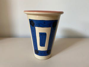 Niet of onleesbaar gesigneerd - Aardewerk vaas met decor design P.G. Olsson kopen? Bied vanaf 1!