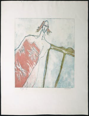 Henk Vierveijzer - Kleurenets en aquatint, Meisje kopen? Bied vanaf 1!