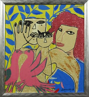 Corneille - Terragravure, Eternal Song of Summer VI - Ingelijst kopen? Bied vanaf 180!