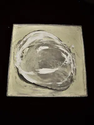 Niet of onleesbaar gesigneerd - Grote Abstracte gemengde techniek "Equilibre primal" gesigneerd kopen? Bied vanaf 1!