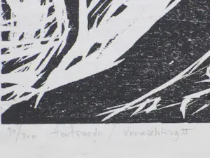 Stavros Kotsiréas - Verwachting II - Houtsnede kopen? Bied vanaf 80!