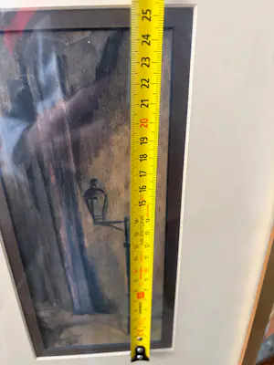 Jan Rijlaarsdam - Steegje met lantaarnpaal, kopen? Bied vanaf 130!