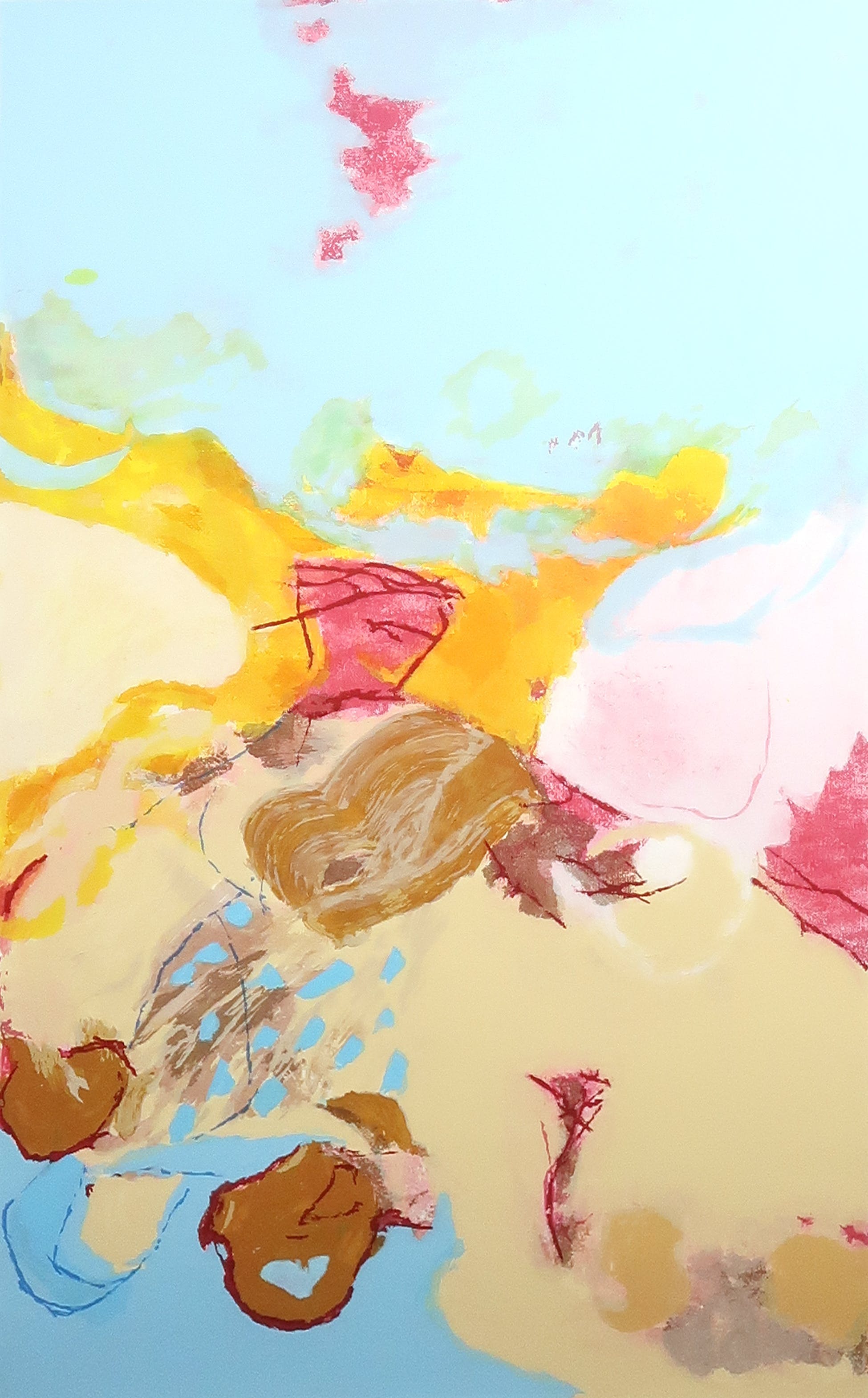 Henk van Vessem - Zeefdruk, De ochtend - Ingelijst  kopen? Bied vanaf 40!