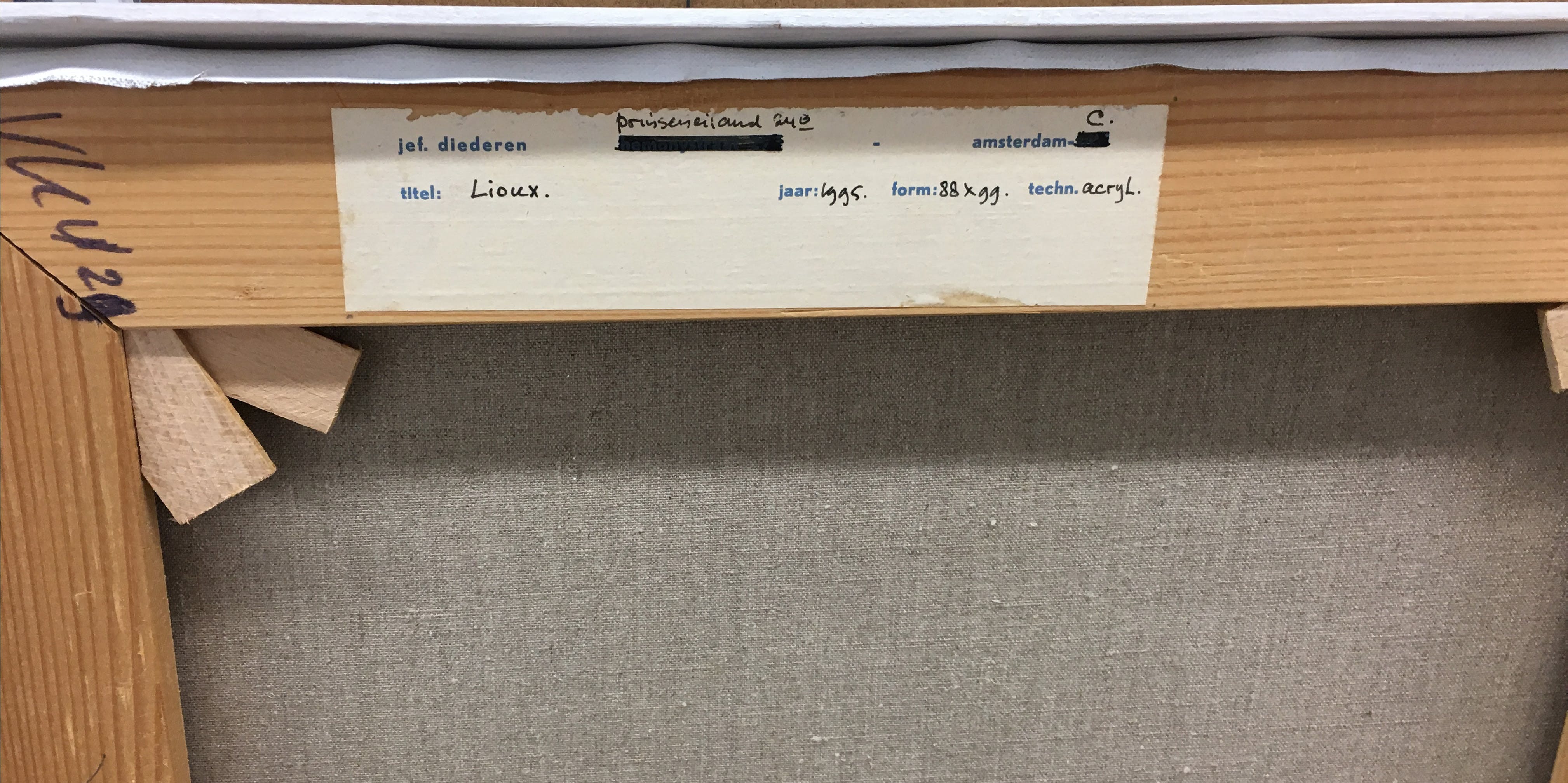 Jef Diederen - Acryl op doek, Lioux - Ingelijst kopen? Bied vanaf 1200!