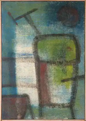 Hans Zandvoort - Olieverf op jute, Compositie - Ingelijst vendu pour 130€ !