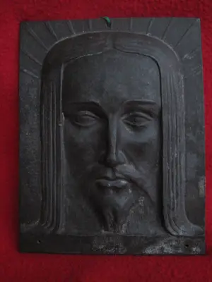 AcheterHeiligenbeeld - Christuskop.? Enchérissez de 60!