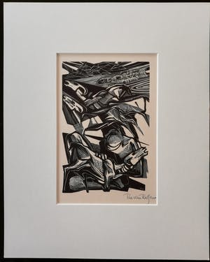 Ru van Rossem - Houtsnede kopen? Bied vanaf 35!