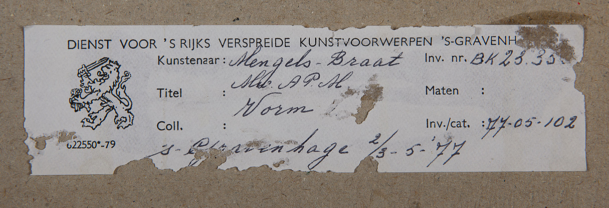 Pauline Braat - Vorm 1 - Ets op papier - gesigneerd r.o. - oplage 3 / 20 - BKR Den Haag kopen? Bied vanaf 10!