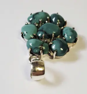 Nieuwe unieke zilveren hanger met prachtige Arizona-turkoois edelsteen kopen? Bied vanaf 85!