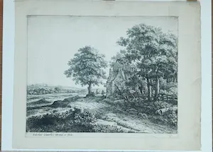 Anthonie Waterloo - Grote lindeboom voor een herberg kopen? Bied vanaf 250!