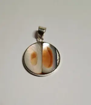 Nieuwe  hanger met  levensboom heeft een achterzijde twee kleurige agaat kopen? Bied vanaf 55!