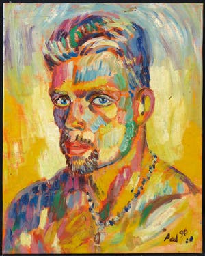 Aad Donker - Olieverf op doek, Zelfportret kopen? Bied vanaf 100!