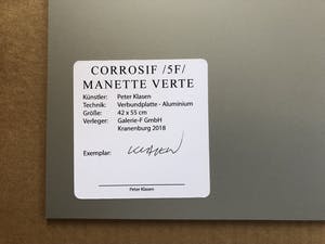 Peter Klasen - Corrosif/5F/Manette verte kopen? Bied vanaf 100!