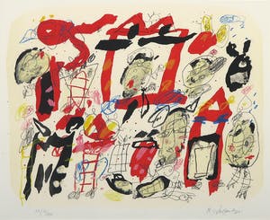 Kees Salentijn - Litho, Zonder titel - Ingelijst kopen? Bied vanaf 1!