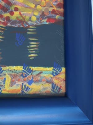 Espen Hagen - Grote ingelijste zeefdruk , American Indian – 1994 kopen? Bied vanaf 100!