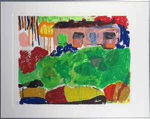 Cees Dolk - Zeefdruk, Roerend en Onroerend 7 - Ingelijst kopen? Bied vanaf 20!