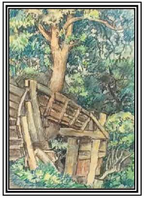 Jelle Troelstra - Bruggetje te Giethoorn...... verkocht voor € 120!