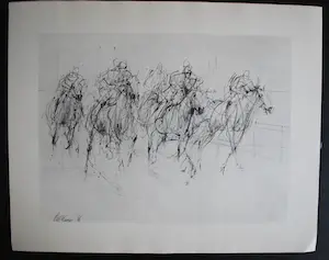 Piet Klaasse - map met 6 litho's paardendraverij kopen? Bied vanaf 50!