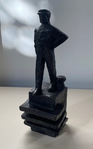Jaap Hartman - Bronzen beeld "Binnenschipper" kopen? Bied vanaf 100!