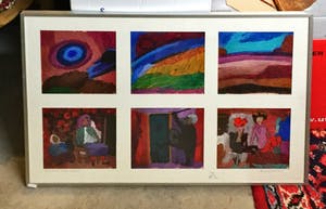 Theo van der Horst - A3781, het was zo mooi buiten vandaag, serie van 6 gouaches in 1 inlijsting kopen? Bied vanaf 150!