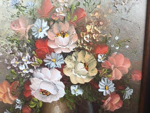 Niet of onleesbaar gesigneerd - Pot met bloemen. kopen? Bied vanaf 1!