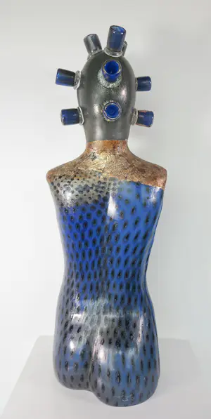 Richard Price - Sculptuur van glas, Blue Lady (Groot!) kopen? Bied vanaf 2000!