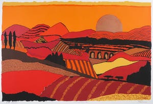 Ronald Boonacker - Zeefdruk, Spoleto II - Ingelijst (Groot) kopen? Bied vanaf 80!