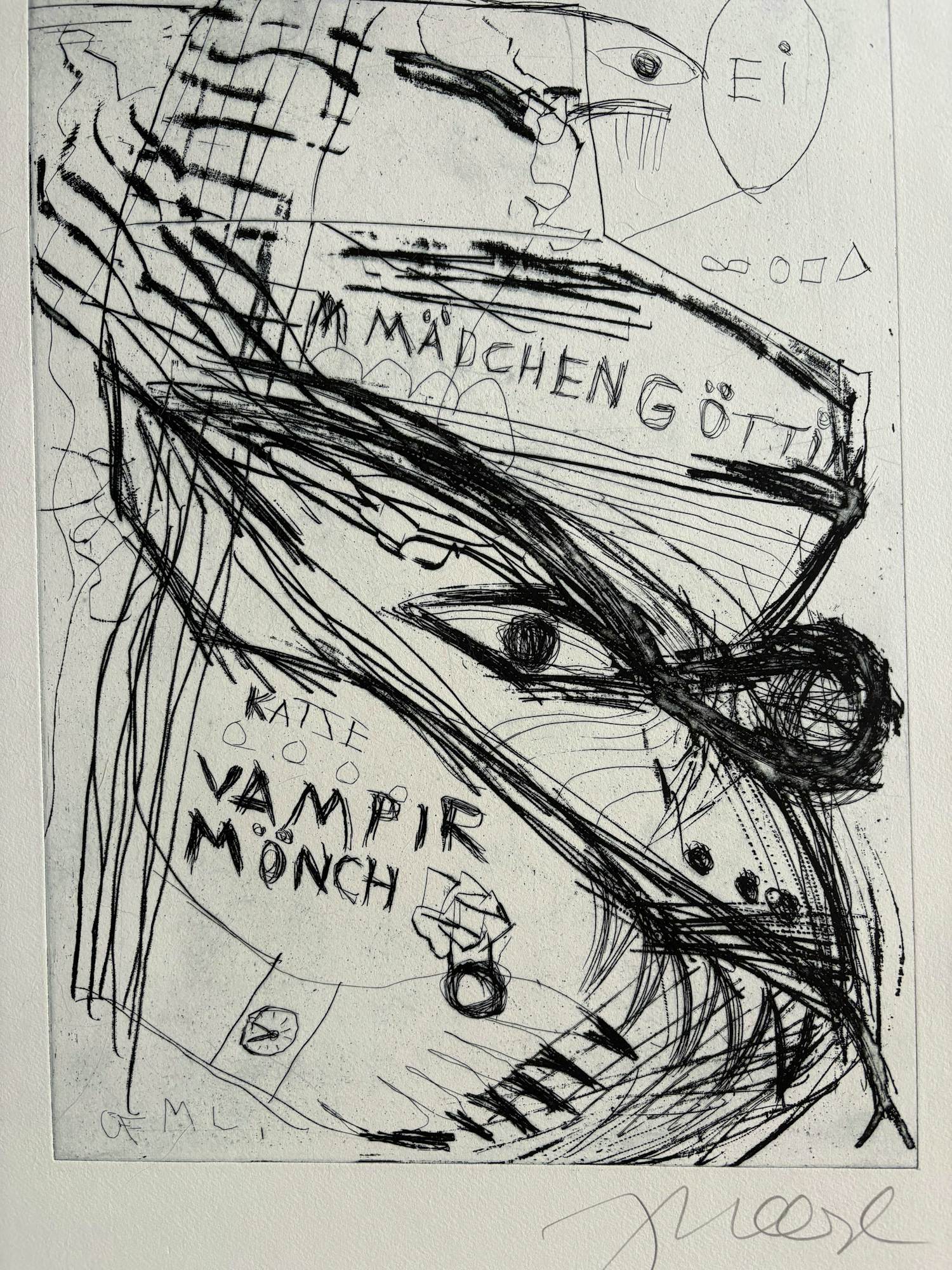 Jonathan Meese - COLONEL IVERSON verkocht voor € 250!