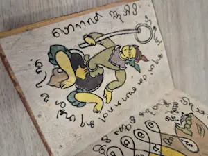 Curiosa - Burmese Tattoo Parabaik kopen? Bied vanaf 300!