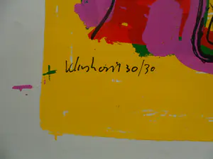 Peter Klashorst - Zeefdruk, titel. "Cow ". kopen? Bied vanaf 35!