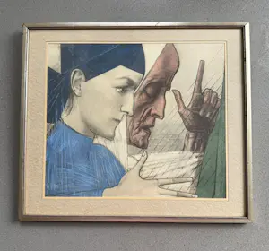 Jan Toorop - Handgekleurde Isografie 'Jeugd en Ouderdom' (uitgave Vorst & Tas, Amsterdam) kaufen? Bieten Sie von 50!