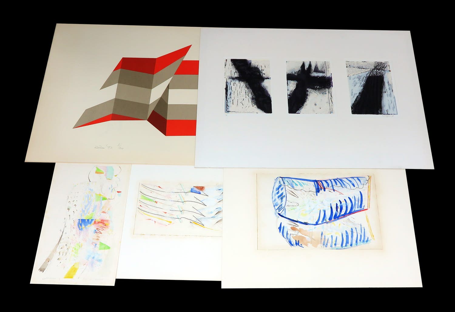 Ernst Bergmans - en andere! - Lot van 10 werken op papier kopen? Bied vanaf 1!