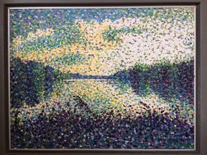 Jack Vissers - Aan het meer - acryl op paneel, ingelijst kopen? Bied vanaf 95!