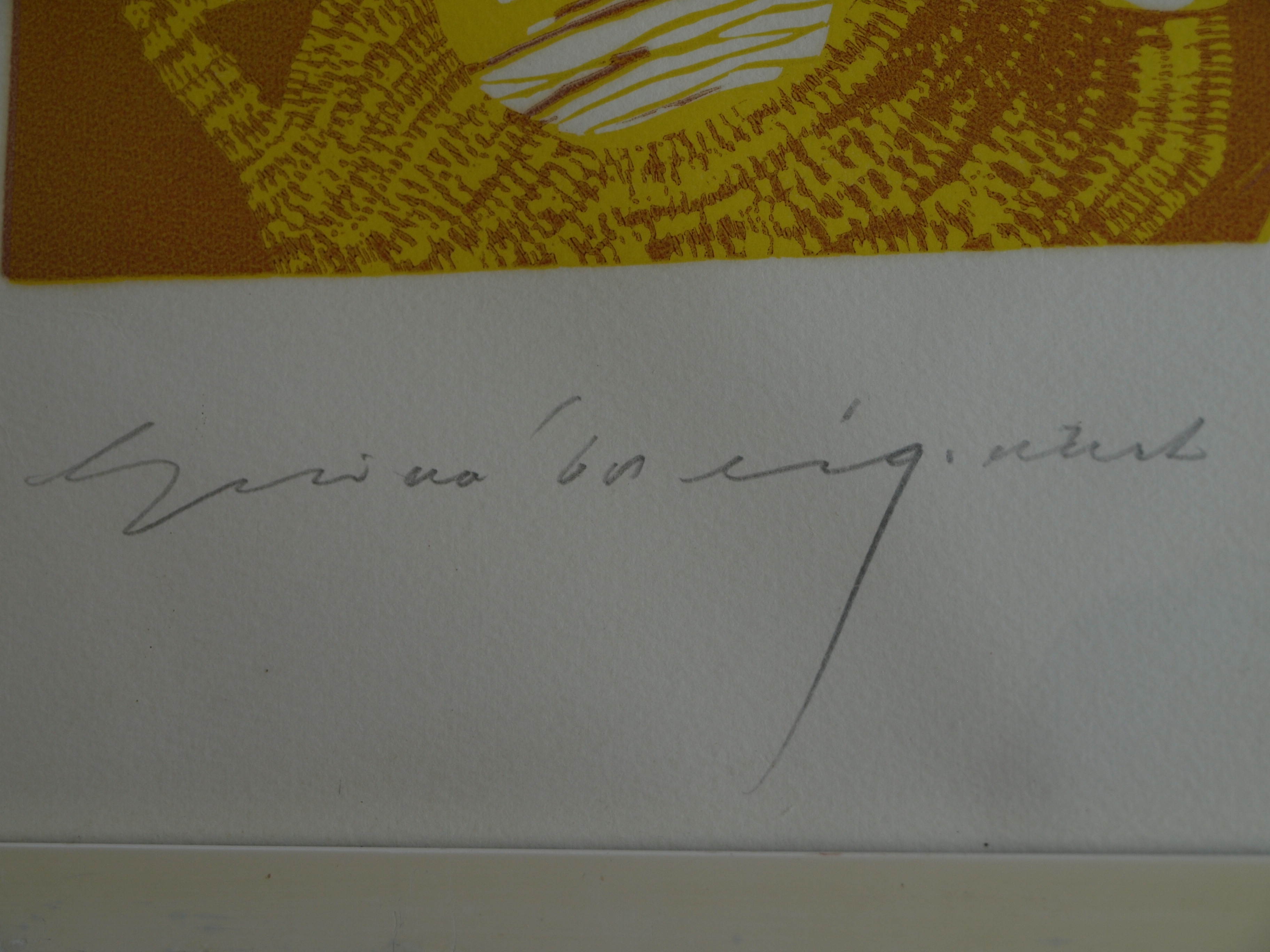 Niet of onleesbaar gesigneerd - Zeefdruk , Zonder titel - gesigneerd & ingelijst - 1968  kopen? Bied vanaf 1!