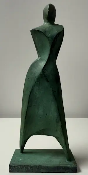 Jan Vermaat - bronzen sculptuur | 'Vrouwfiguur' | 1996 kopen? Bied vanaf 500!