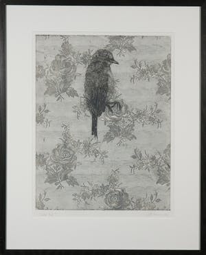 Judith Rosema - Ets, Kanten vogel - Ingelijst kopen? Bied vanaf 1!