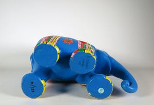 Corneille - Acryl op polyester, Elephant Parade kopen? Bied vanaf 500!
