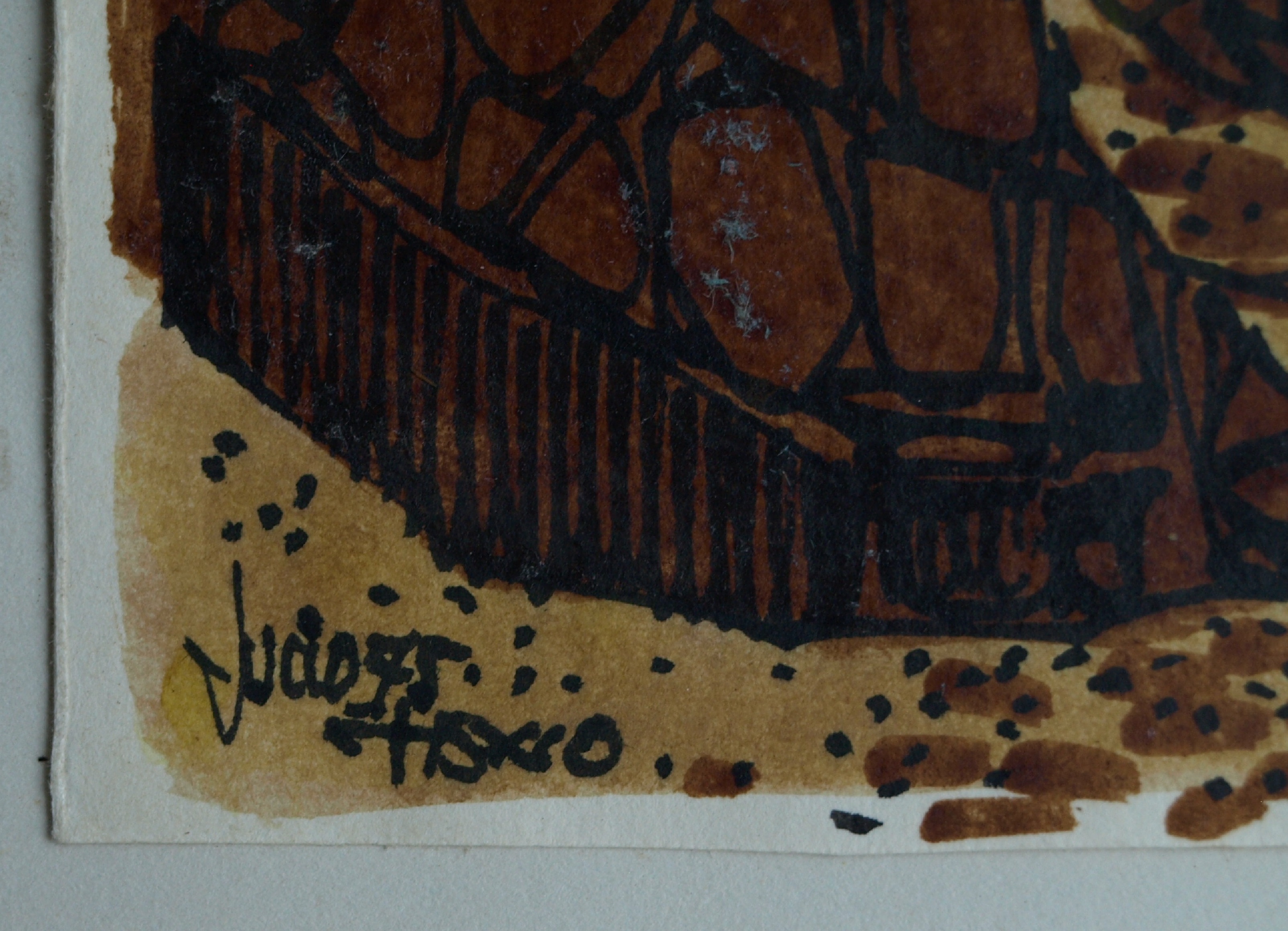 Niet of onleesbaar gesigneerd - 2 Aquarellen , Dorpsgezichten - gesigneerd kopen? Bied vanaf 1!