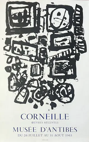 Corneille - Affiche van een historische tentoonstelling, Musée Picasso, 1963 kopen? Bied vanaf 120!