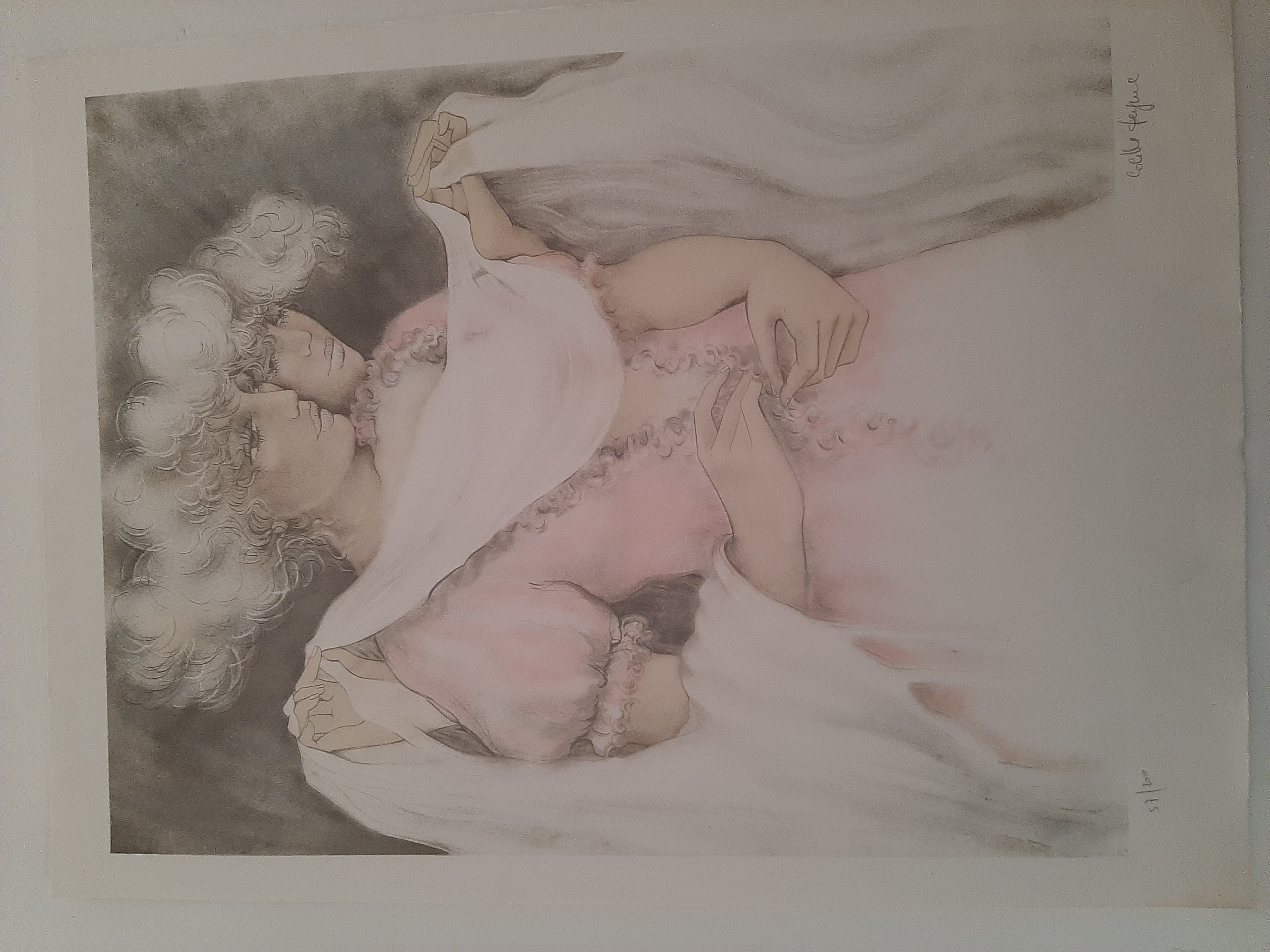 Colette Deyme - Litho, Titel, Deux femmes en rose. (Twee vrouwen in het roze ) kaufen? Bieten Sie von 35!